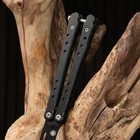 Нож-бабочка "Аскет" сталь - 420, рукоять - сталь, 20 см - Фото 4
