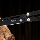 Нож-бабочка "Аскет" сталь - 420, рукоять - сталь, 20 см - Фото 5