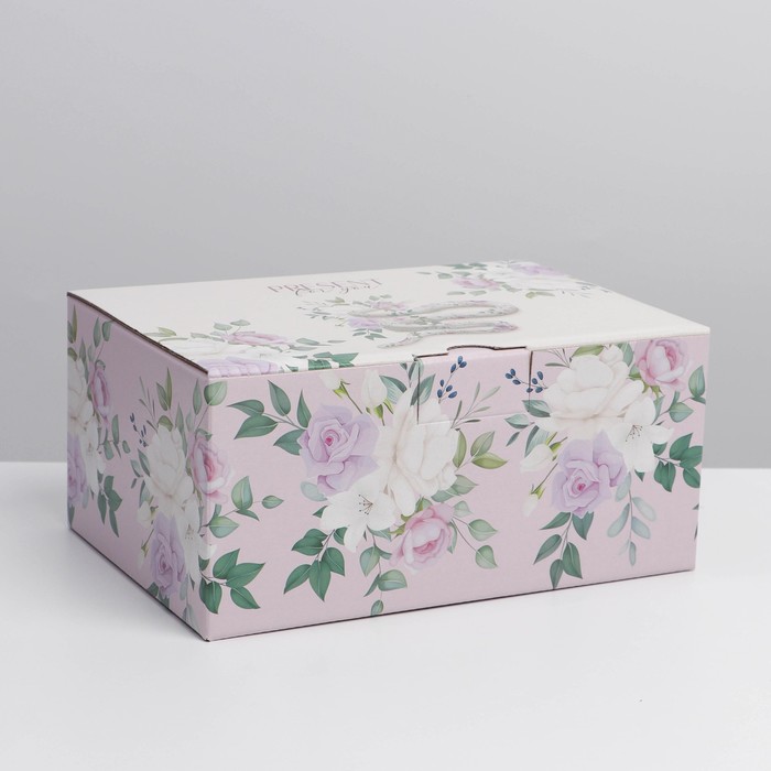 Коробка‒пенал, упаковка подарочная, «Present for you», 22 х 15 х 10 см - фото 1907366458