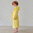 Халат махровый детский Экономь и Я, р-р 28, цвет светло-жёлтый, 100% хлопок 320 г/м² - Фото 3