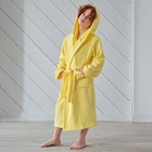 Халат махровый детский Экономь и Я, р-р 28, цвет светло-жёлтый, 100% хлопок 320 г/м² - Фото 6