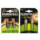 Аккумулятор Duracell, Ni-Mh, AA, HR6-2BL, 1.2В, 1300 мАч, блистер, 2 шт. - Фото 1