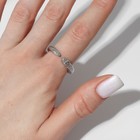 Кольцо «Змея» уроборос, цвет серебро, безразмерное - Фото 2