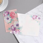 Открытка-шильдик "Универсальная" пионовидные цветы 11,5 х 8,5 см (комплект 20 шт) - фото 52666712