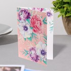 Открытка-шильдик "Универсальная" пионовидные цветы 11,5 х 8,5 см (комплект 20 шт) - фото 52666713