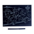 Гравюра большая с металлическим эффектом золото «Щенячий патруль» «Маршалл, Гончик, Крепыш» - фото 33819944