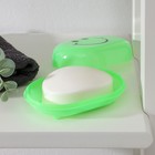 Мыльница пластиковая «Улыбка», 11×7×4 см, цвет МИКС - фото 53809786