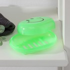 Мыльница пластиковая «Улыбка», 11×7×4 см, цвет МИКС - фото 53690103