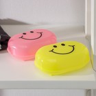Мыльница пластиковая «Улыбка», 11×7×4 см, цвет МИКС - фото 53690104