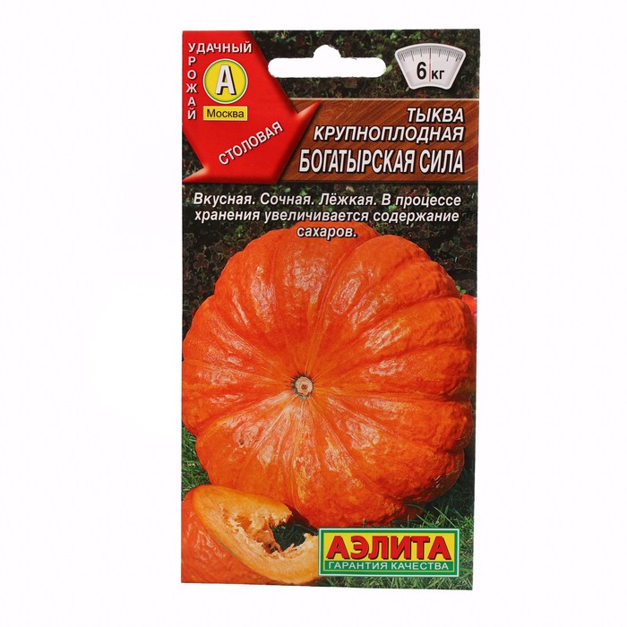 Семена Тыква крупноплодная "Богатырская сила", ц/п, 1 г - Фото 1