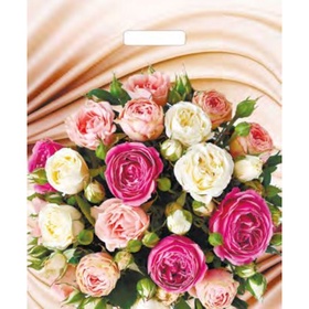 Пакет «Желанный букет», полиэтиленовый, с вырубной ручкой, 38?45 см, 60 мкм (комплект 50 шт)