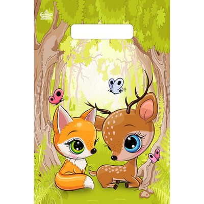 Пакет «Волшебный лес», полиэтиленовый, с вырубной ручкой, 20×30 см, 30 мкм