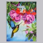 Пакет "Колибри в цветах", полиэтиленовый, с вырубной ручкой, 31 х 40 см, 60 мкм - Фото 2