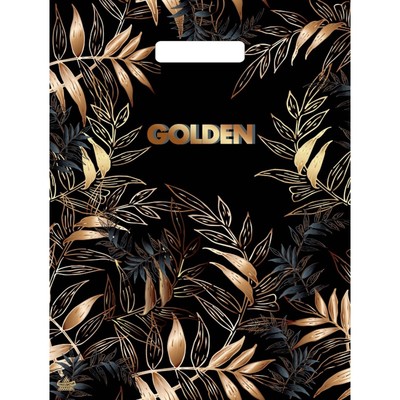 Пакет «Золотой лес», полиэтиленовый, с вырубной ручкой, 40×31 см, 30 мкм