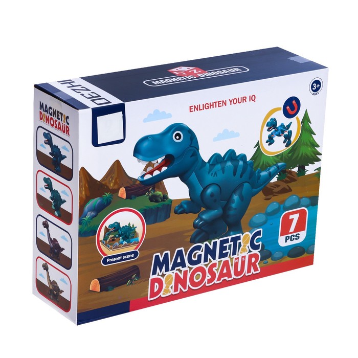 Конструктор магнитный «Дино», 7 деталей 52646
