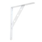 Кронштейн усиленный 250х200 полимер белый  , 10 шт (комплект 10 шт) - фото 22467793