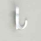 Крючок-вешалка №41 полимер белый, 40 шт - фото 24336600