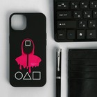 Чехол Krutoff, для Apple iPhone 13, Soft Case, начальник, черный - Фото 1