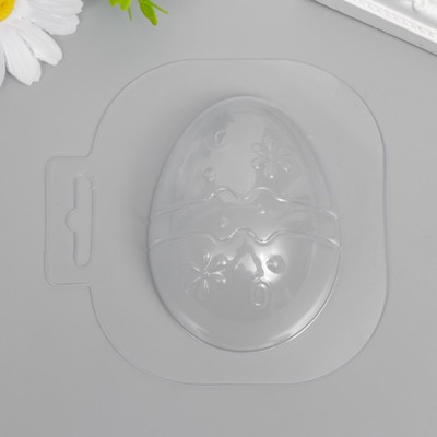 Пластиковая форма "Яйцо с рисунком" 8х6 см
