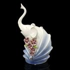 Сувенир керамика "Слон с незабудками" 29,5х15х9,5 см - Фото 1