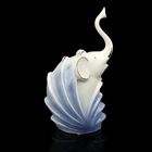 Сувенир керамика "Слон с незабудками" 29,5х15х9,5 см - Фото 4