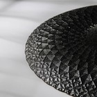 Тарелка «Барокко», d=28 см, цвет чёрный с золотом - фото 4343267
