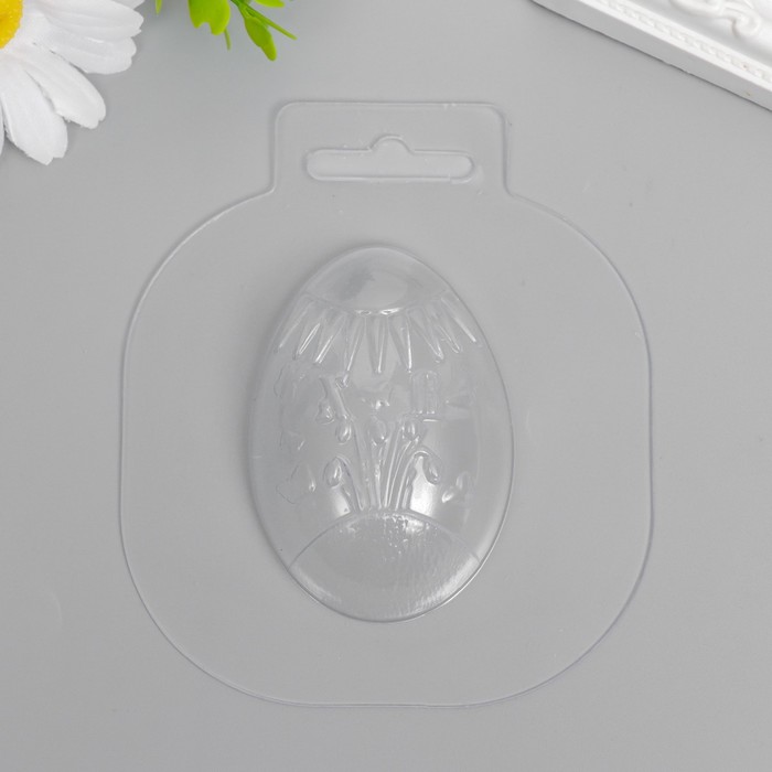 Пластиковая форма "Яйцо ХВ" 6,5х4,5 см - Фото 1