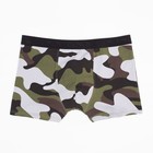 Трусы мужские боксеры с принтом, цвет хаки, размер 46 - Фото 3