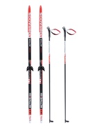 Комплект лыжный: пластиковые лыжи 175 см без насечек, стеклопластиковые палки 135 см, крепления NN75 мм, цвета МИКС - Фото 17