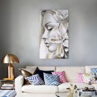 Картина «Девушка и цветы» интерьерная, 60×100 см - Фото 4