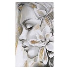 Картина «Девушка и цветы» интерьерная, 60×100 см - Фото 3