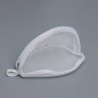 Мешок для стирки бюстгальтеров Air-mesh, с вышивкой, белый, 22×20×15 см - Фото 5