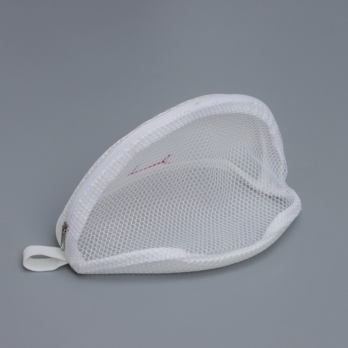 Мешок для стирки бюстгальтеров Air-mesh, с вышивкой, белый, 22×20×15 см - фото 1901522112