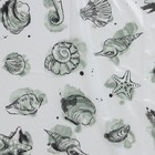 Штора для ванной «Посейдон», 180×180 см, чёрная - Фото 2