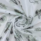 Штора для ванной «Посейдон», 180×180 см, чёрная - Фото 4