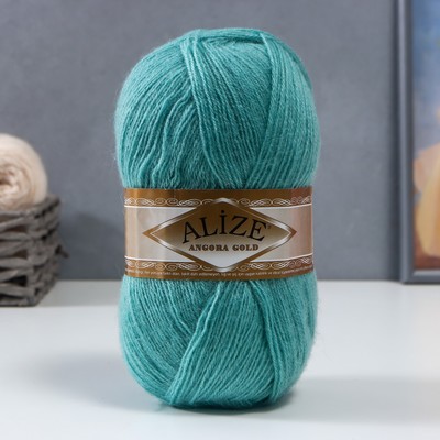 Пряжа для вязания спицами, крючком ALIZE, Angora Gold, 20% шерсть, 80% акрил, 550 м/100 г, (462)