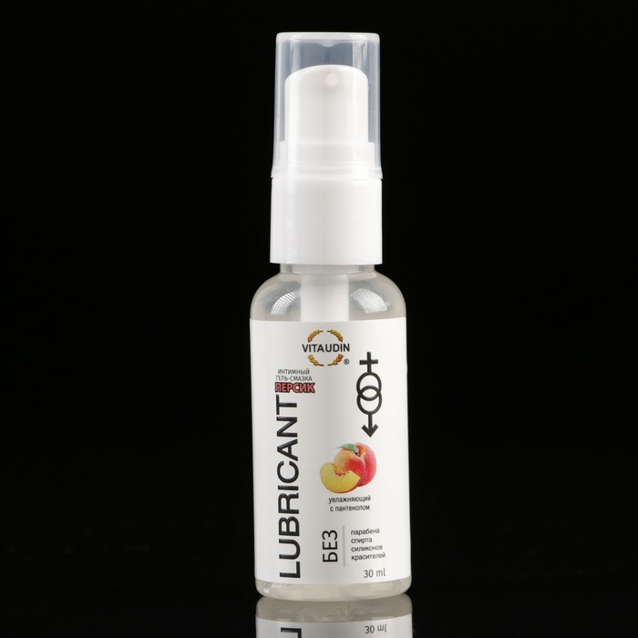 Интимный гель-смазка "Vita Udin" с ароматом персика (дозатор) 30 мл - Фото 1