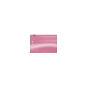 Папка-конверт на ZIP-молнии Card Size, 180 мкм, ErichKrause, Glossy Candy, глянцевая, с тиснением, полупрозрачная, микс 7663993