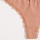 Трусы женские стринги, цвет бежевый, размер 48-50 (XL) - Фото 11