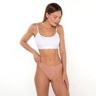 Трусы женские стринги, цвет бежевый, размер 48-50 (XL) - Фото 3