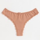 Трусы женские стринги, цвет бежевый, размер 48-50 (XL) - Фото 10
