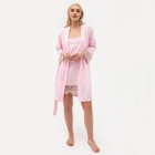 Набор женский (халат, сорочка) KAFTAN, р. 40-42, розовый - фото 9546463