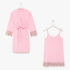 Набор женский (халат, сорочка) KAFTAN, р. 44-46, розовый - Фото 11