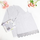 Набор женский (халат, сорочка) KAFTAN, р. 40-42, серый - фото 24548905