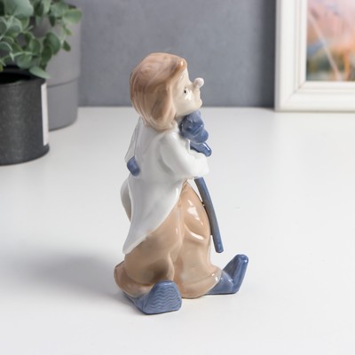 Фигурка керамика «Клоун с тросточкой», кобальт, 17×8×8.5 см