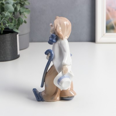 Фигурка керамика «Клоун с тросточкой», кобальт, 17×8×8.5 см
