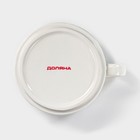 Набор чайный Доляна «Эстет. Орнамент», 3 предмета: чайник 400 мл, 2 кружки 280 мл, фарфор, белый - Фото 5