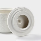 Набор фарфоровый чайный Доляна «Эстет. Орнамент», 3 предмета: чайник 400 мл, 2 кружки 280 мл, цвет белый - Фото 6