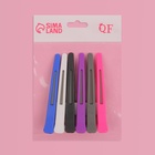 Зажимы для волос, с силиконовой лентой, набор - 6 шт., 11(±1) см, МИКС - Фото 6