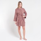 Халат махровый Экономь и Я женский, размер 42-44 цвет мокко, 100% хлопок, 320 г/м2 - Фото 11